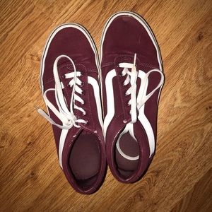 Maroon vans